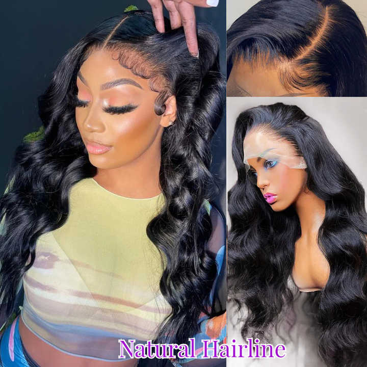 Wave Curly Human Hair HD Lace Fake Hair Virgin Cuticle Alignment