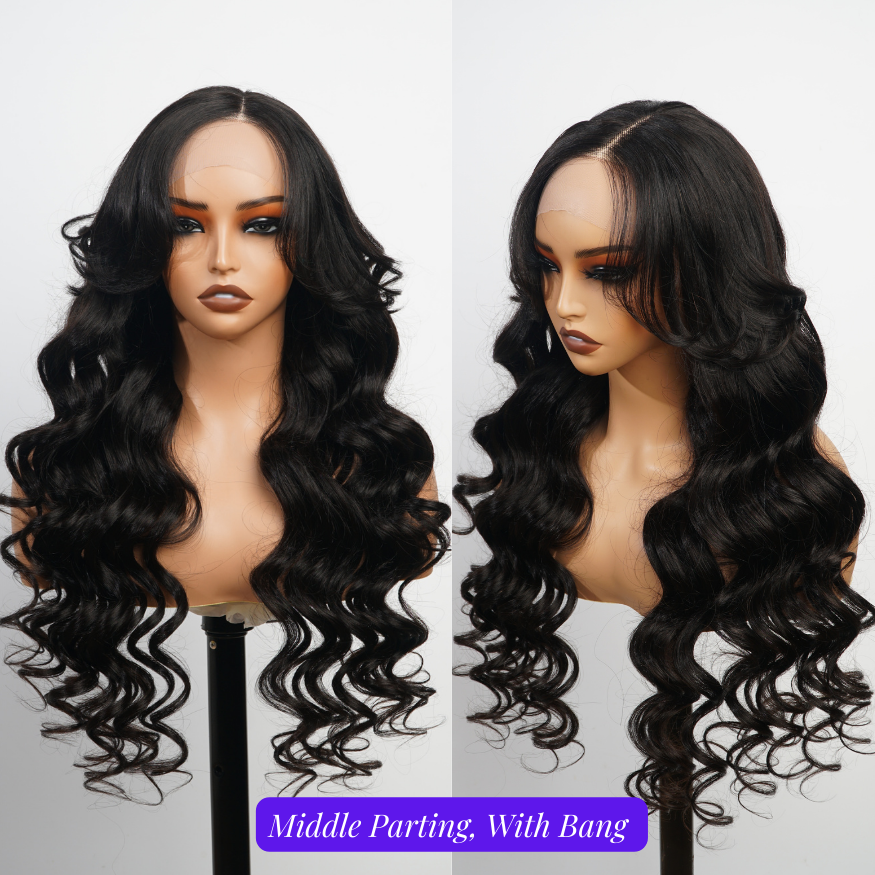 Wave Curly Human Hair HD Lace Fake Hair Virgin Cuticle Alignment